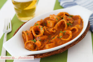 Receta de calamares en salsa americana, tiernos y riquísimos