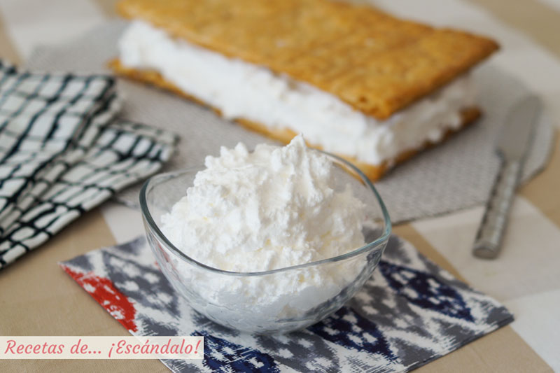 Merengue italiano, ideal para decoraciones, rellenos y milhojas