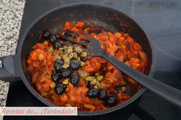 Caponata siciliana de verduras