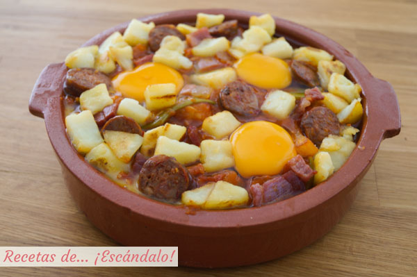 Como hacer huevos a la flamenca