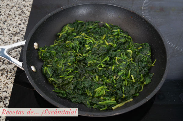 Espinacas salteadas con ajos