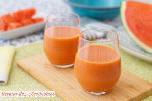Receta de gazpacho de sandía, refrescante y de sabor suave