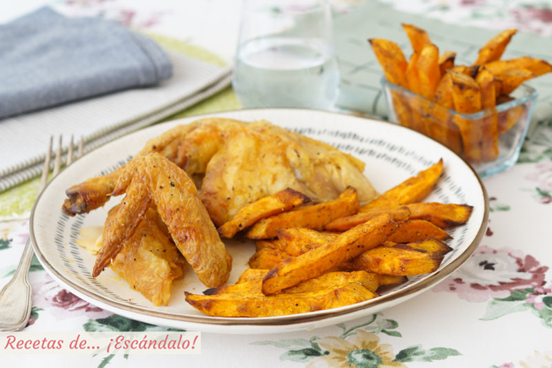 Boniatos o batatas al horno con especias, una guarnicion ideal