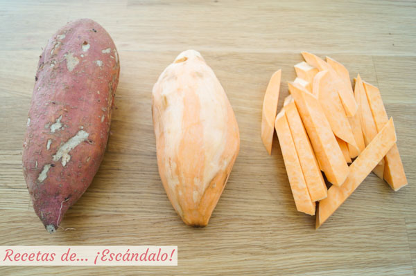 Ingredientes boniatos al horno