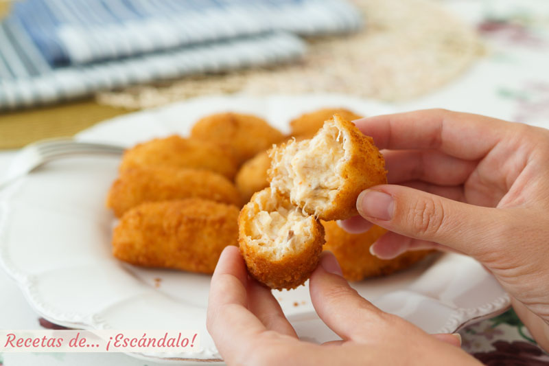 Croquetas de cocido o puchero, cremosas y crujientes