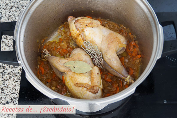 Perdices a la toledana