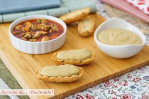 Paté de mejillones en escabeche y atún. Aperitivo facilísimo