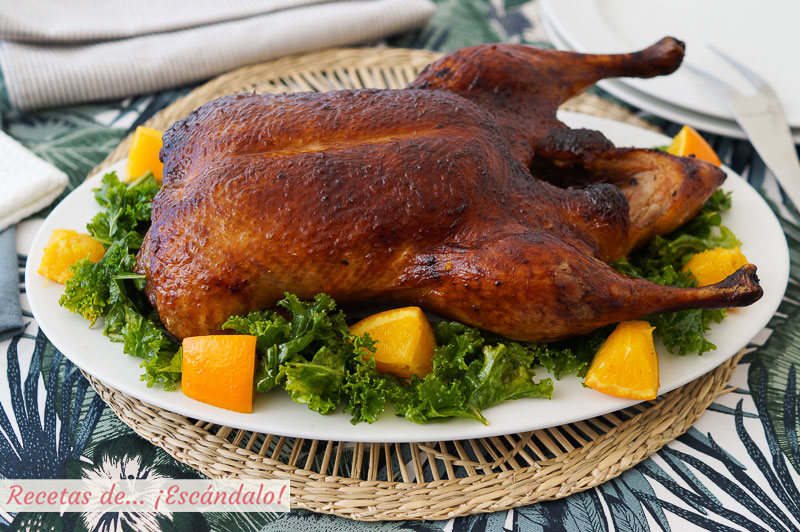 Pato a la naranja al horno, facil y delicioso