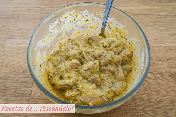 Ingredientes pollo tikka masala