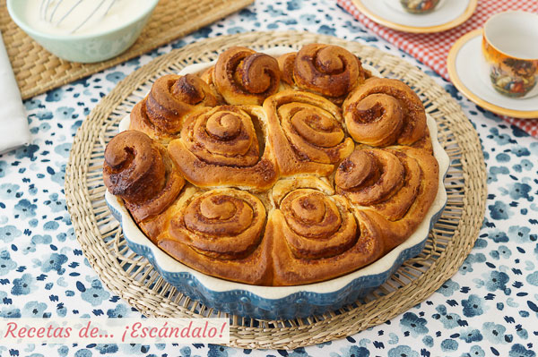 Como hacer rollos de canela o cinnamon rolls