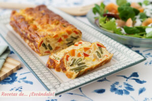 Pastel de verduras al horno, con o sin nata. Receta fácil y rica