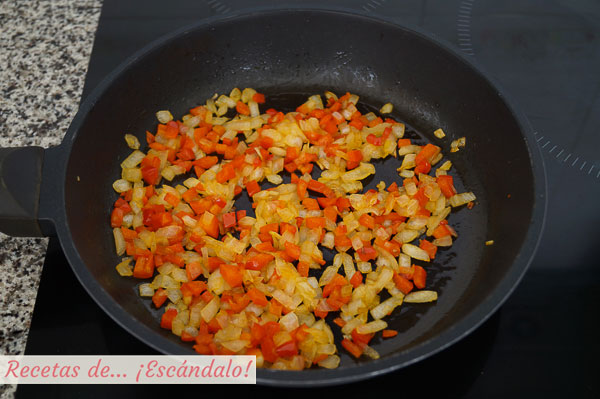 Sofrito para relleno de empanadillas