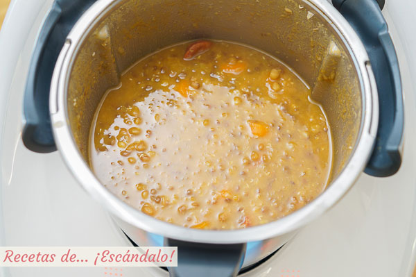 Lentejas con chorizo en Thermomix