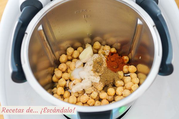 Ingredientes hummus Thermomix
