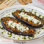 Berenjenas rellenas de atún y verduras