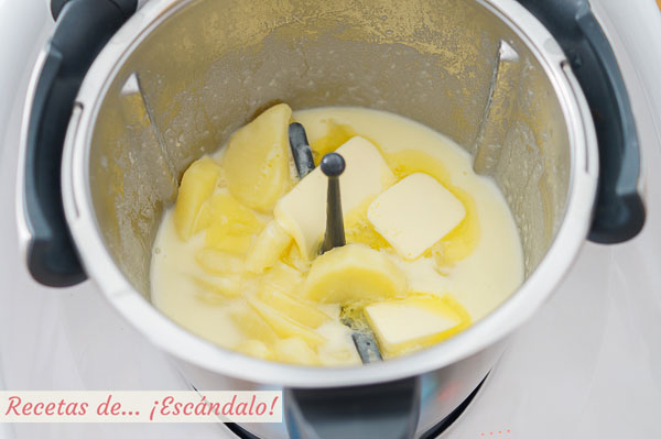 Pure de patatas casero thermomix con mantequilla