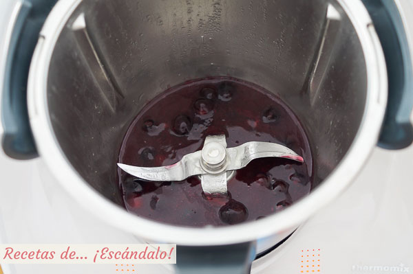 Cobertura de arandanos para tarta de queso