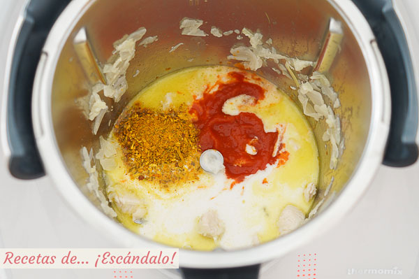 Ingredientes salsa pollo al curry