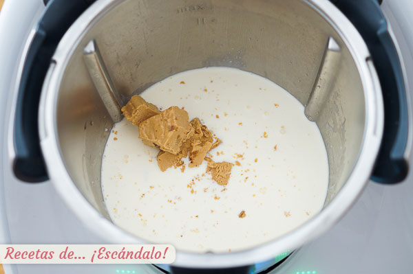 Ingredientes flan de turron thermomix