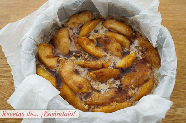 Tarta de manzana casera