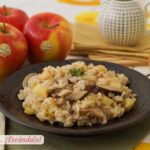Risotto de setas y manzana