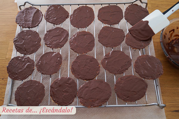 Galletas moscovitas con chocolate