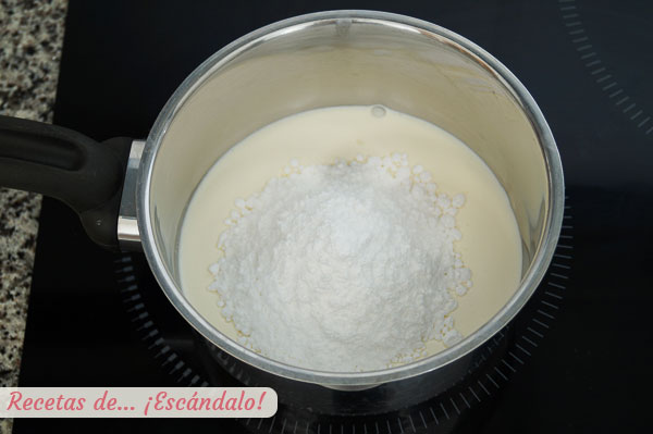 Nata y azucar glas para galletas moscovitas