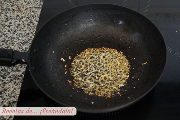 Jengibre y ajo para receta china