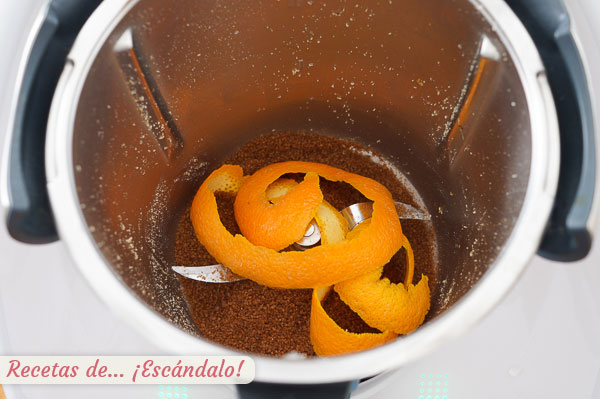 Azucar y naranja para bizcocho