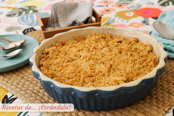 Como hacer crumble de manzana o apple crisp, un postre fantastico