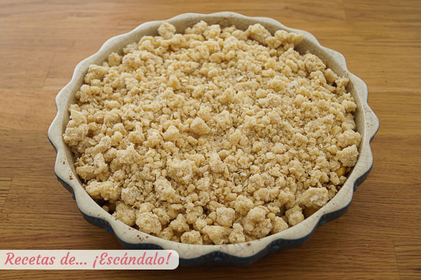 Crumble de manzana casero