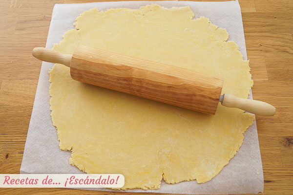 Masa quebrada estirada