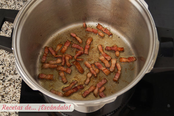 Bacon o panceta ahumada para boeuf bourguignon