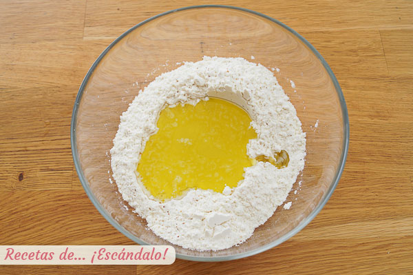 Ingredientes masa de pizza rapida casera