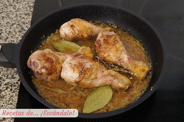 Muslos de pollo en salsa