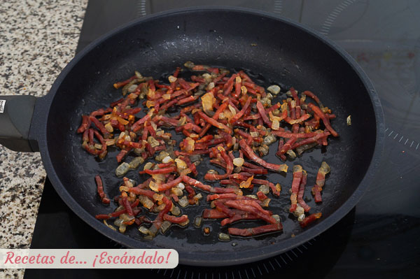 Sofrito para judias verdes