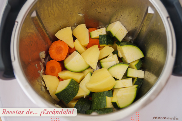 Verduras para lentejas estofadas