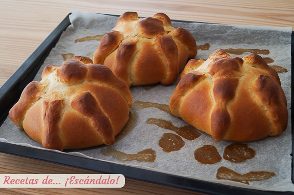 Pan de muerto mexicano casero