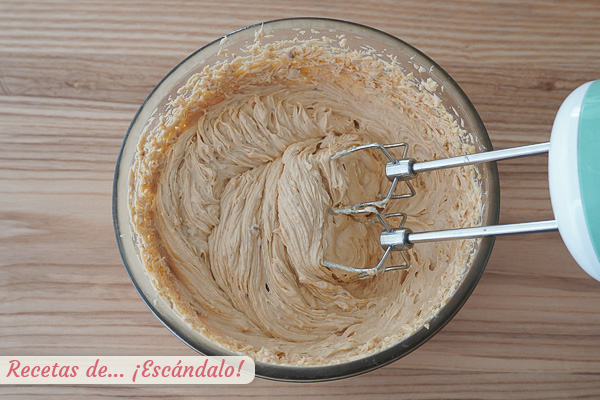 Crema de turron blando para tronco de navidad