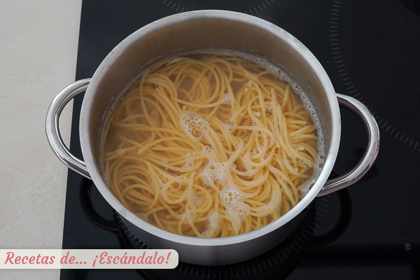 Espaguetis cocidos