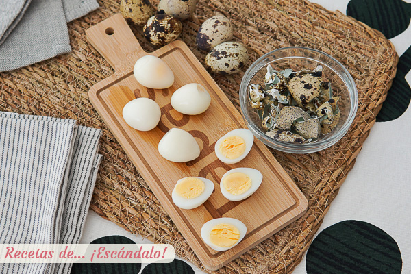 Como cocer huevos de codorniz. Tiempos y trucos para pelarlos