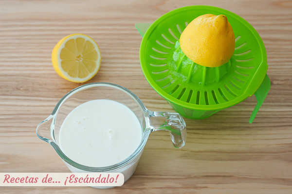 Ingredientes buttermilk mazada casero