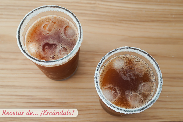 Michelada mexicana casera
