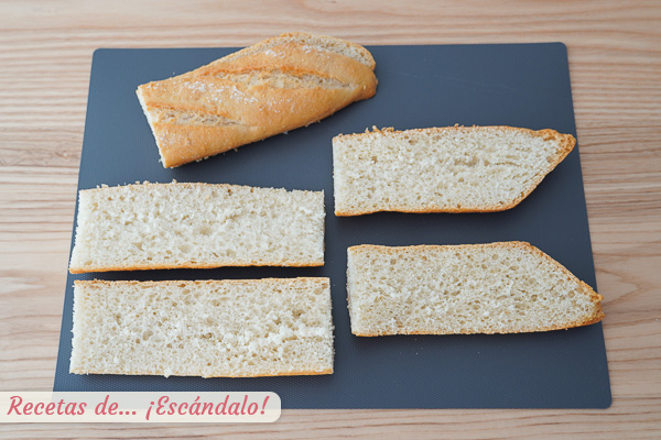 Pan baguette para receta paninis