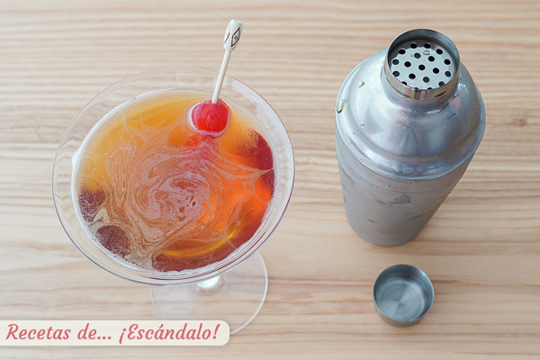 Coctel manhattan clasico