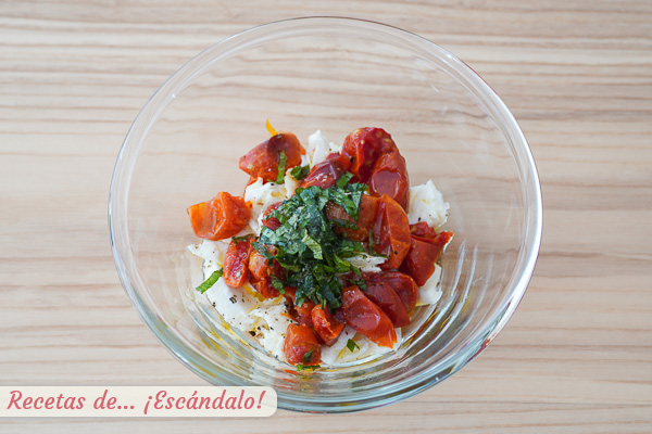 Ingredientes acompanamiento bruschettas italianas