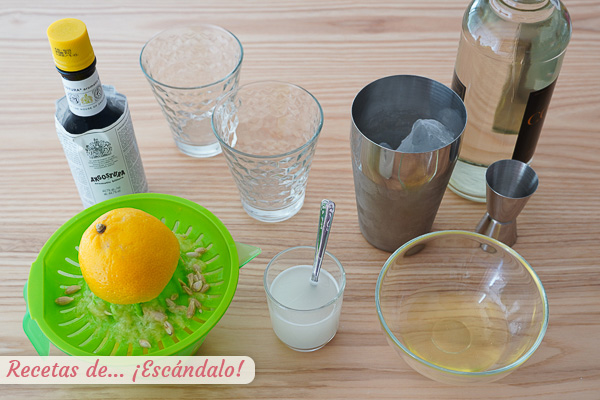 Ingredientes coctel pisco sour