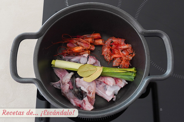 Ingredientes fumet de pescado caldo