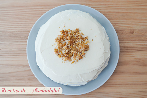 Tarta de zanahoria carrot cake thermomix