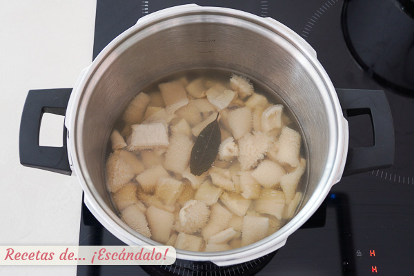 Callos de ternera cocidos